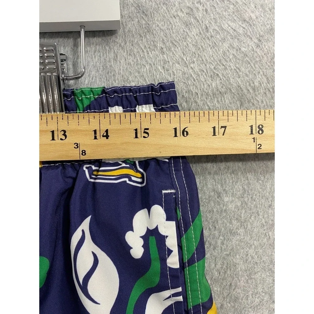 Wes and Willy Notre Dame Fighting Irish NCAA Swim Trunks XL Floral Navy Blue
